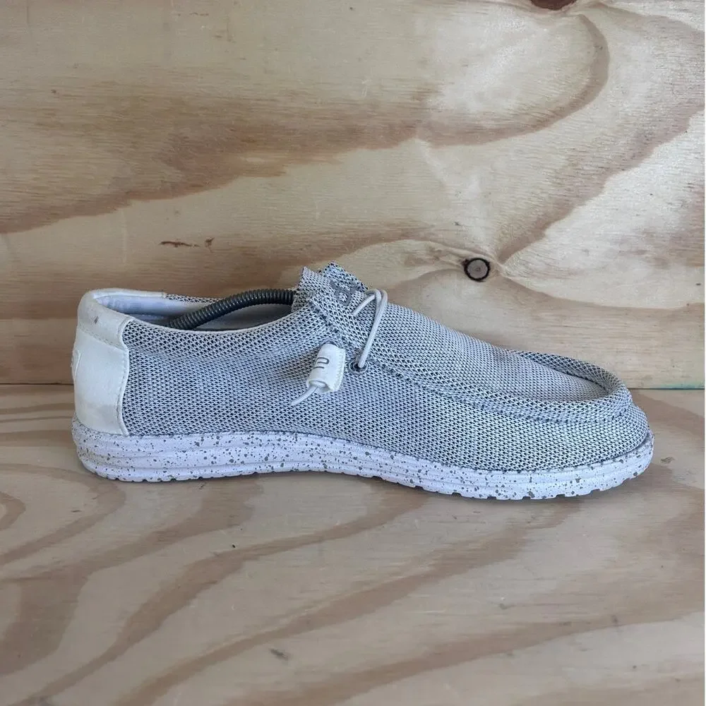 Hey Dude - Wally Sox - Loafers - Gray/Whitw - Men's - 15 - 110350703